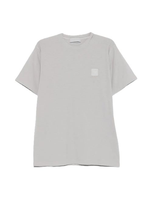 Stone Island crew-neck logo-patch T-shirt  grigio Stone Island | L1S152100021S0F11V0064
